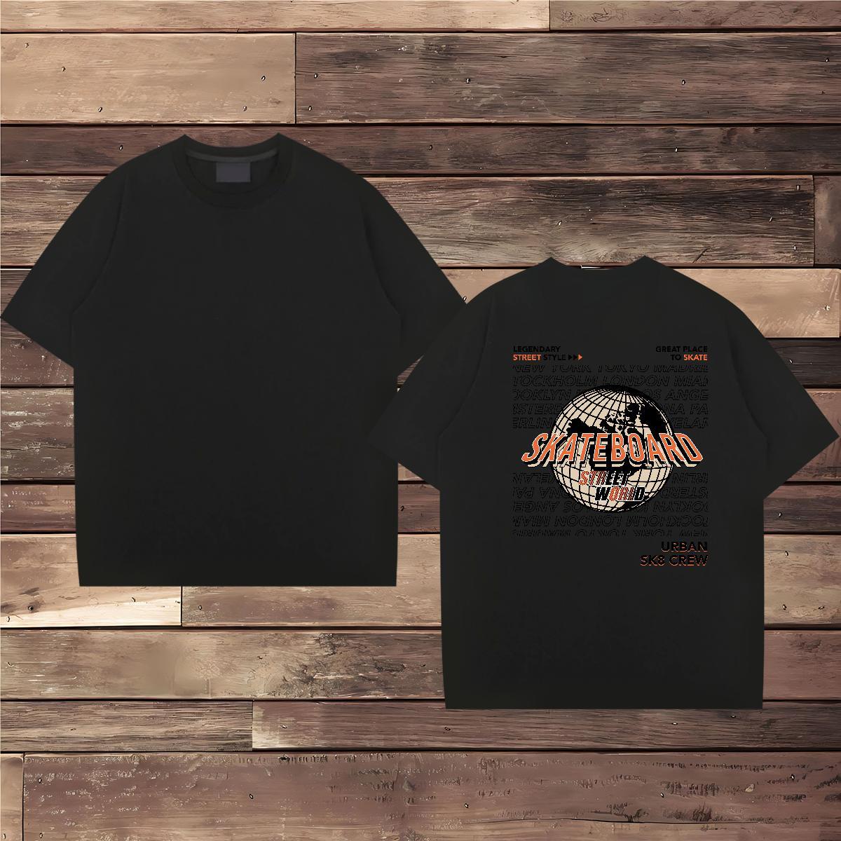 Cool Design T-Shirts 230g Cotton letter Daily Wear Custom Print Oversized Crew Neck Breathable Men Clothes T-Shirt Factory Direct Tees
