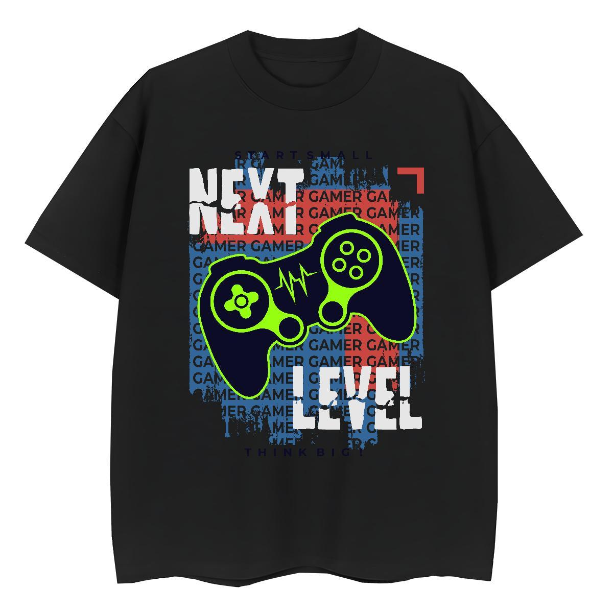 5A Unisex Tshirts 230g 100% Cotton game Summer Casual T Shirt For Woman Short sleeve Soft Black White Top Tees