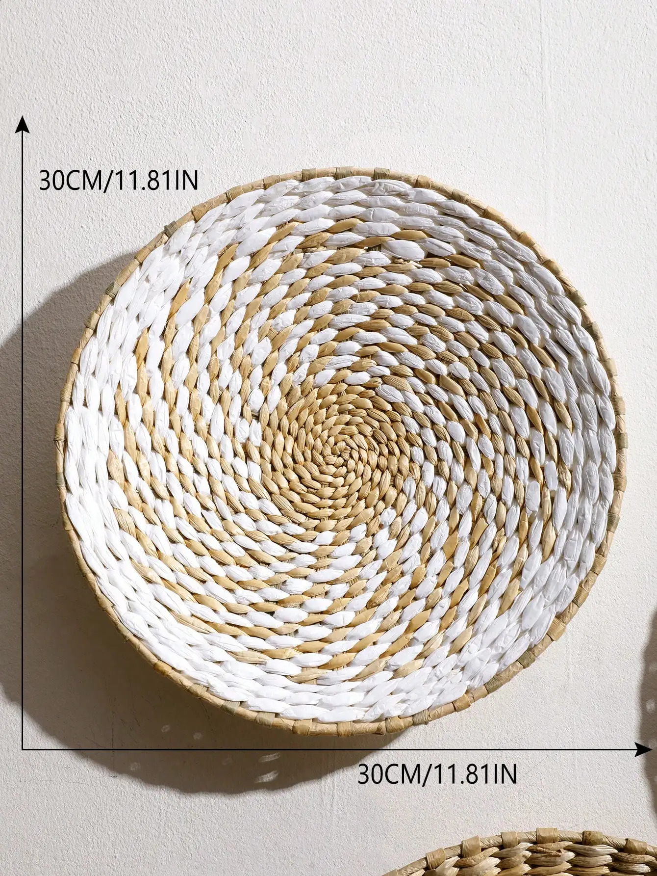 6 Bohemian handmade woven wall basket pendants for home decoration rural gifts kitchen farmhouse table living room 240823