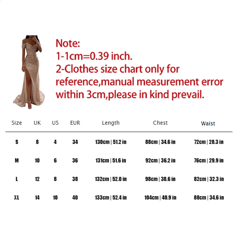 Party Womens Prom Dress Sequin Long Bodycon Maxi Dress Short Sleeve Floor Length Formal Party Sexy Dress Off Shoulder 240823