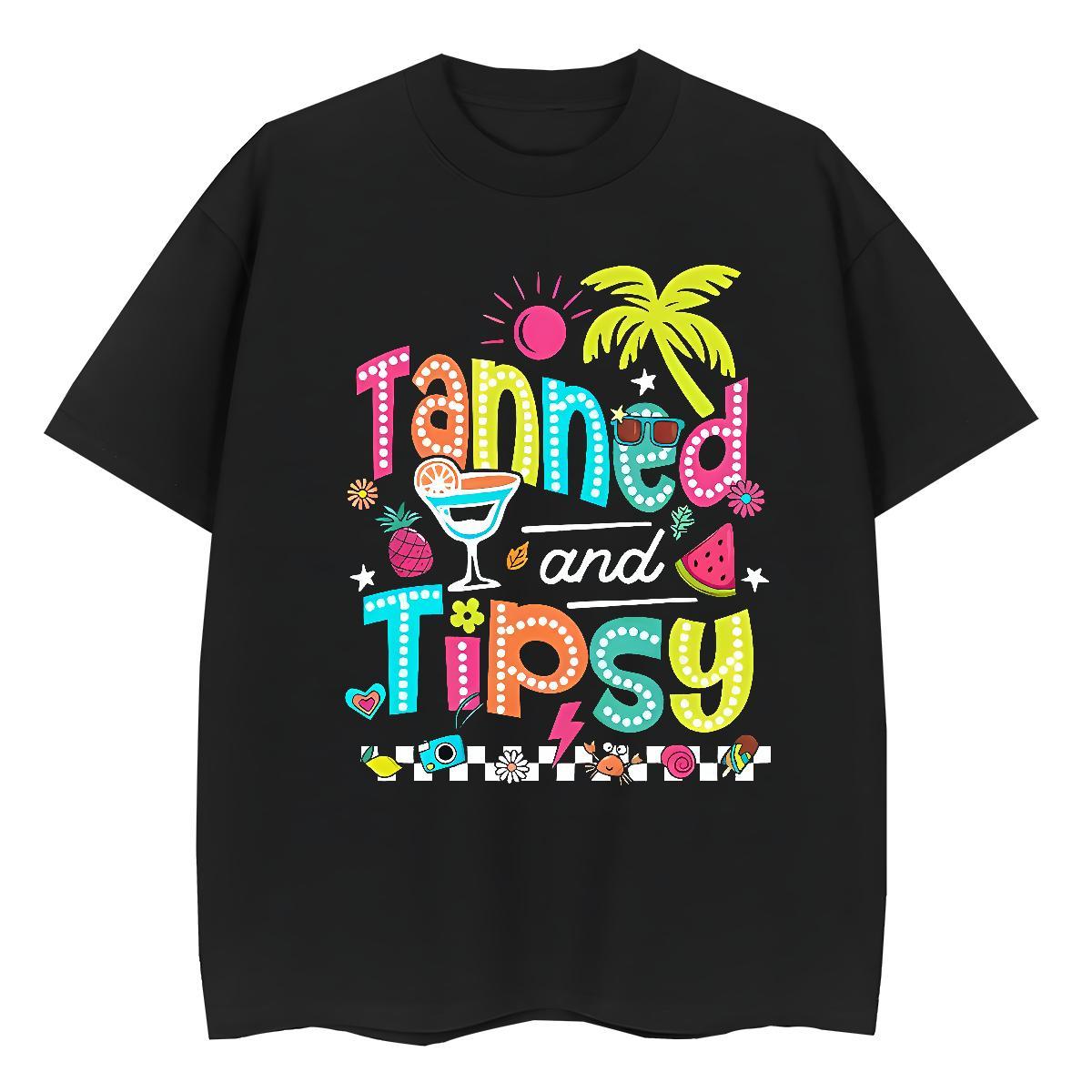 Female Unisex Tshirts 230g 100% Cotton letter Sports Street Wear Woman T Shirts Crew Neck Anime Oversized Tops