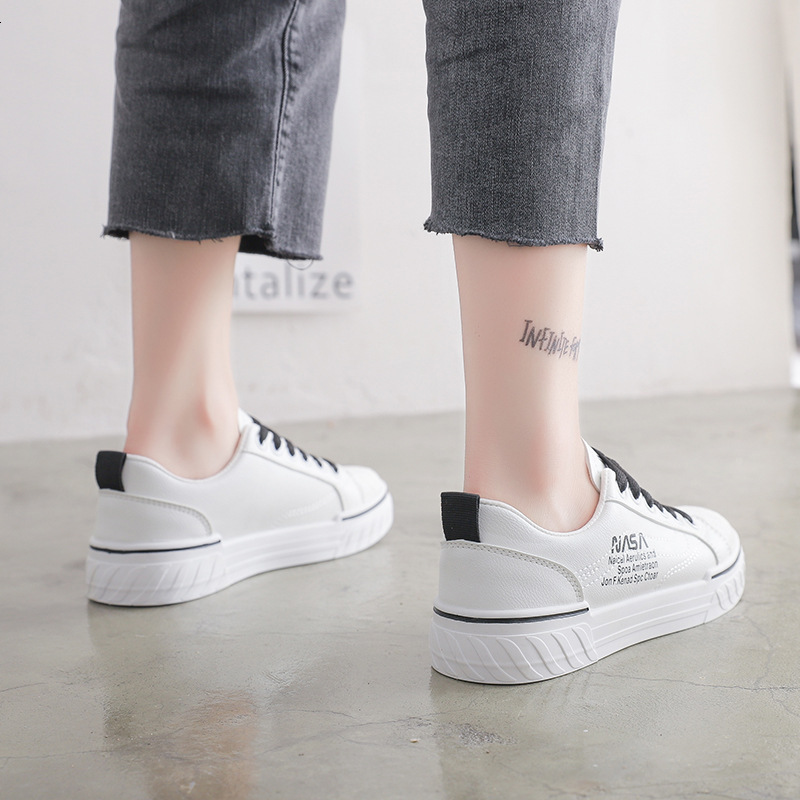 Ddmysports Little Leather Top Spring And Autumn Breathable Board Versatile Student White Shoes Women S Lightweight RL OUTDOOR