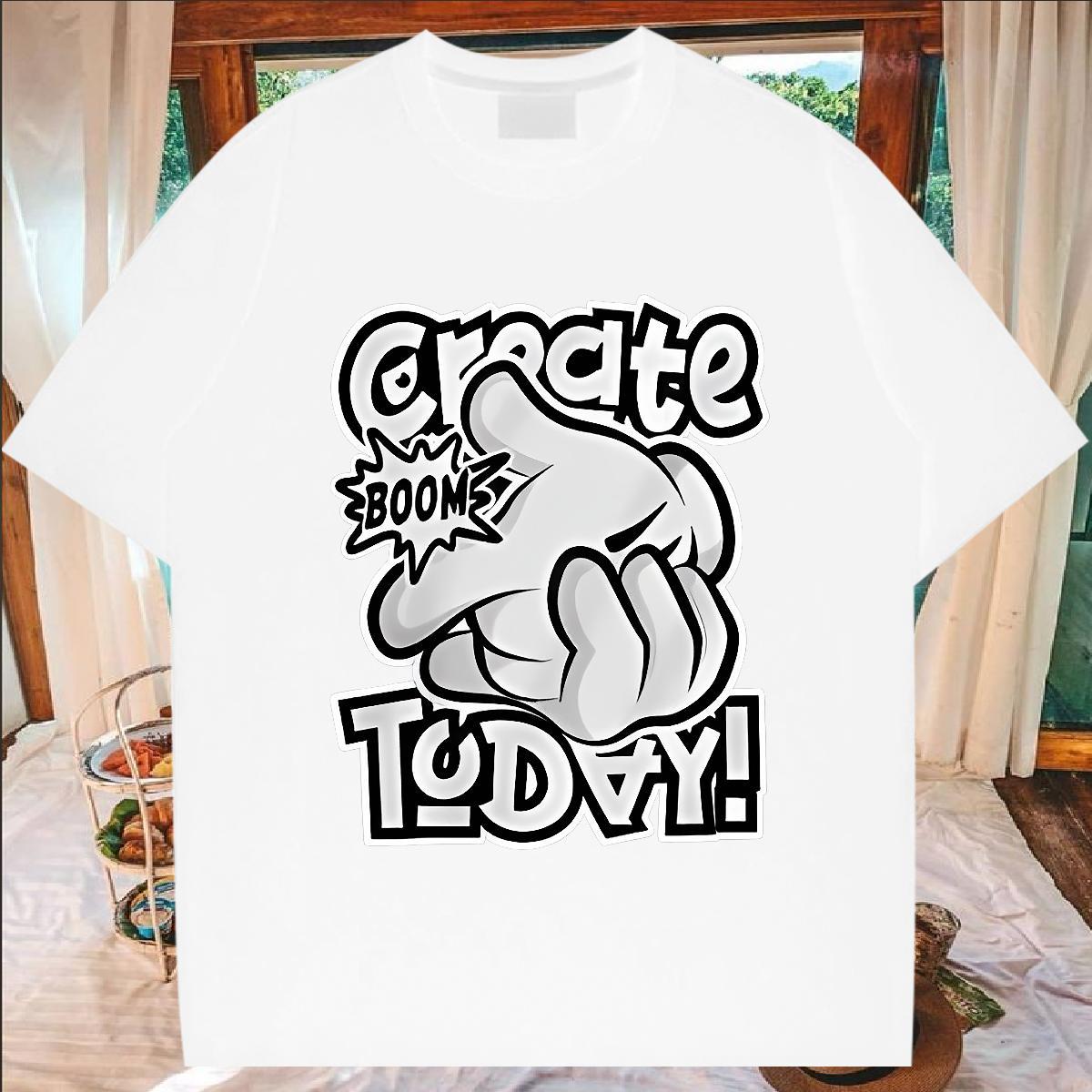 Wholesale Mens T Shirts 100% Cotton 230g hands Home Outdoor Custom Printed O Neck Short Sleeves Men Tops Tees 2024 New Wear