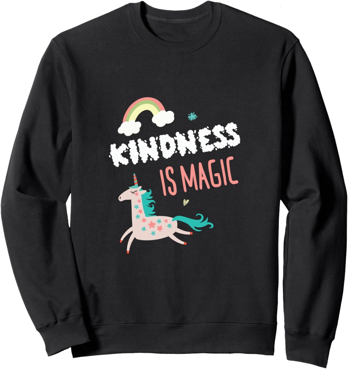 Long Sleeve Shirts for Men sweatshirt Kindness is Magic Pretty Unicorn Rainbow Gift Sweatshirt T shirt Tee Streetwear Casual tops clothes