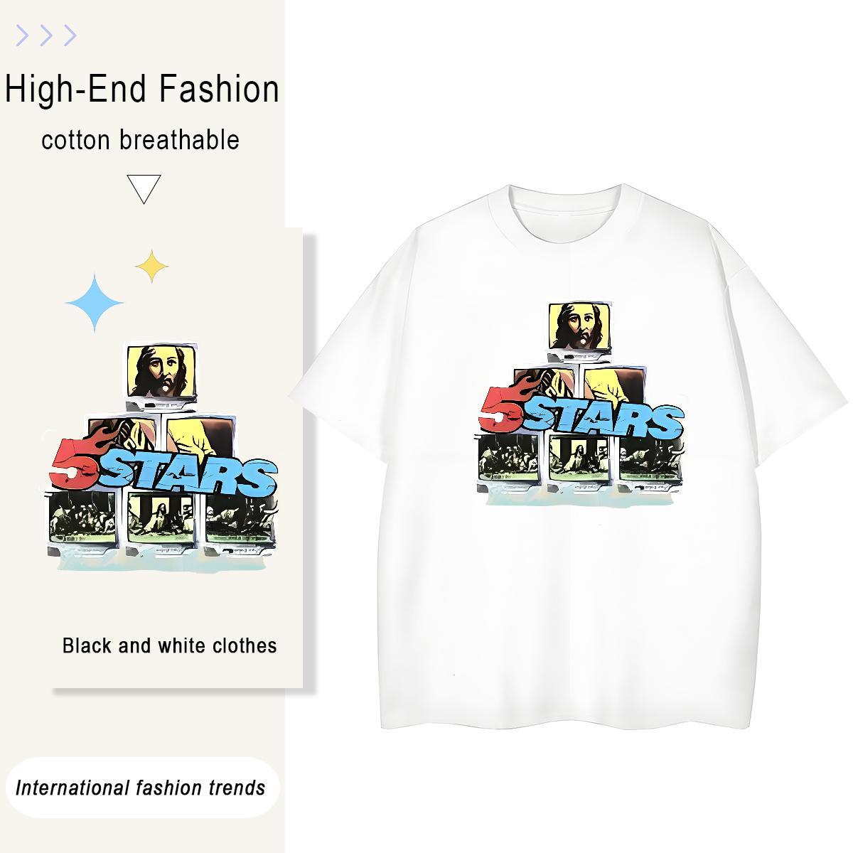 5A Women Tshirts 100% Cotton 230g english Sport T shirt Breathable Customized Print Clothes Shirt