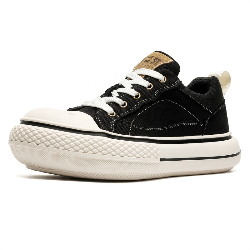 Ddmysports Spring And Autumn New Simple Thick Sole Fashion Versatile Men S Sports Big Ead Canvas Casual Shoes OUTDOOR