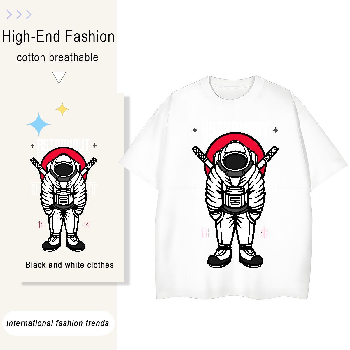 Unisex Unisex Tshirts 230g 100% Cotton universe Outdoor T Shirt For Woman Round Neck Short Sleeve Plus Size Custom Clothes Shirt