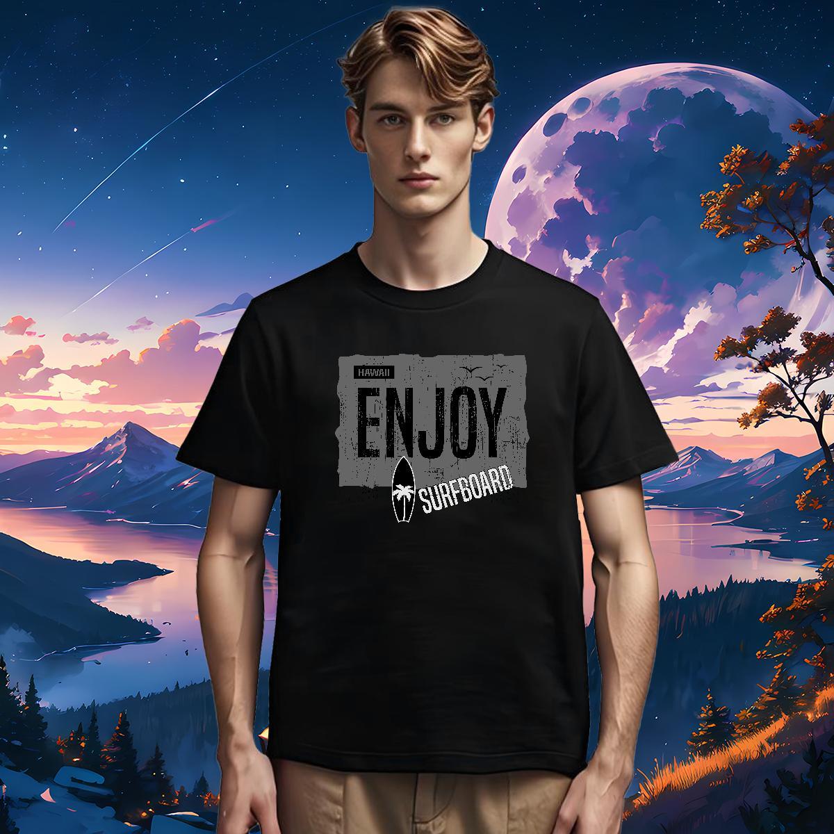 Popular T Shirt For Man 230g 100% Cotton letter Street Custom Cartoon Breathable Short Sleeve Tshirt for Man Woman Classic Casual Clothings