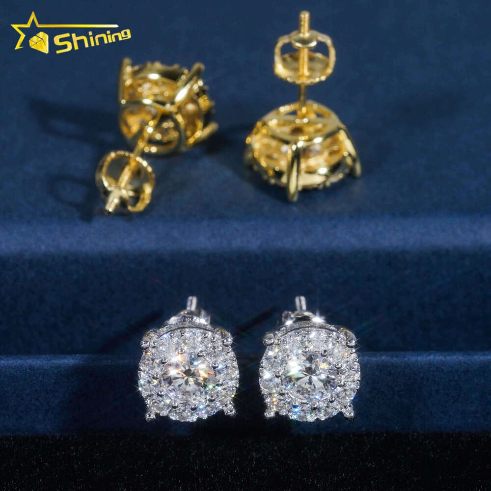 Super cost-effective s with dia hip hop moissanite earring rapper jewelry