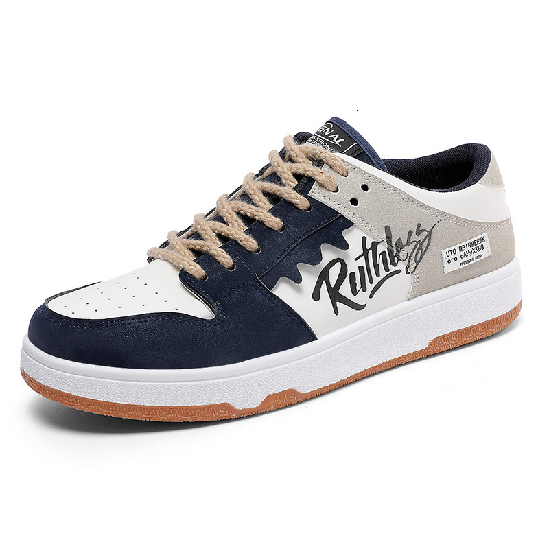 Ddmysports Losing Money Spring Niche Graffiti Board Korean Version Trend Splicing Casual Sports Men S Shoes OUTDOOR