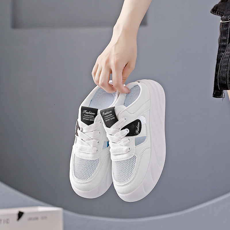 Ddmysports Step On Poop Feeling Semi Slippers New Summer Hollow Out One Foot Kick Off Wearing A Hooded Cool Slipper For Women CY OUTDOOR