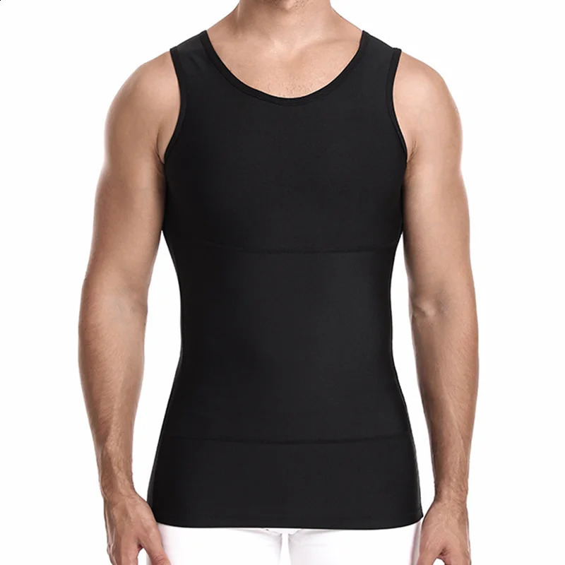 YBFDO Men Body Shaper Slimming Compression Vest Undershirt Seamless Waist Trainer Tank Top Belly Control Weight Loss Shapewear 240823