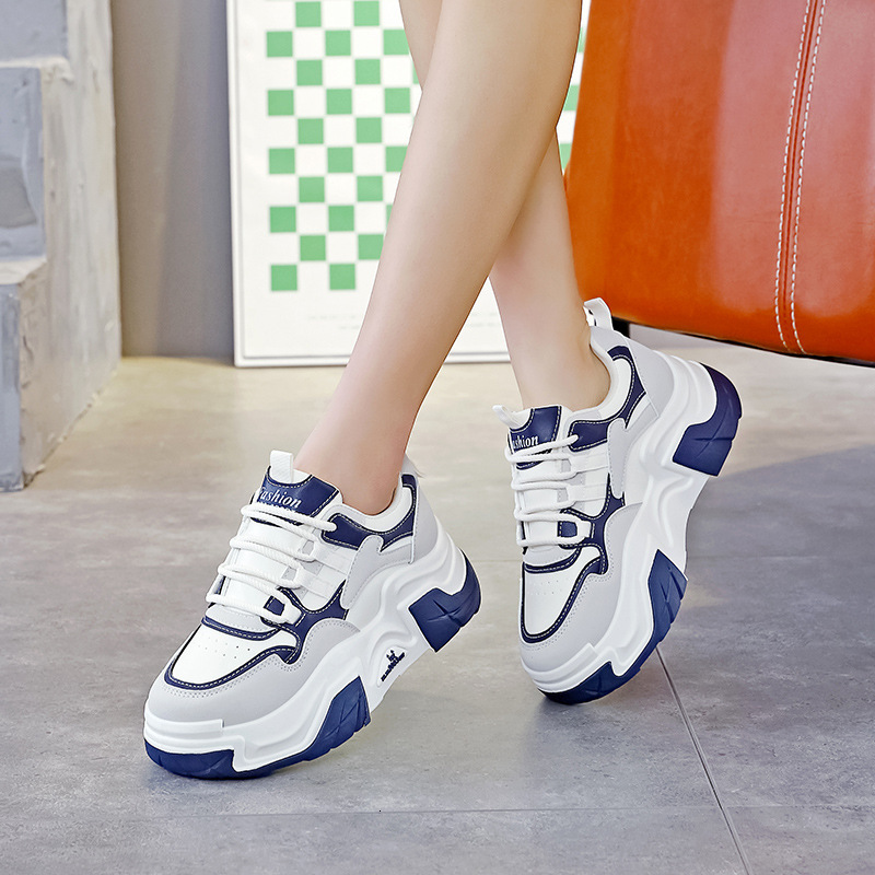 Ddmysports Dad S New Spring Women Versatile Thick Soled Height Increasing European Version Casual Sports Shoes For C OUTDOOR