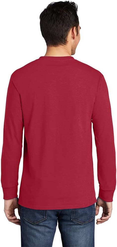 Long Sleeve Shirts for Men sweatshirt Mens Long Sleeve Essential T-shirt with Pocket T shirt Tee Streetwear Casual tops clothes