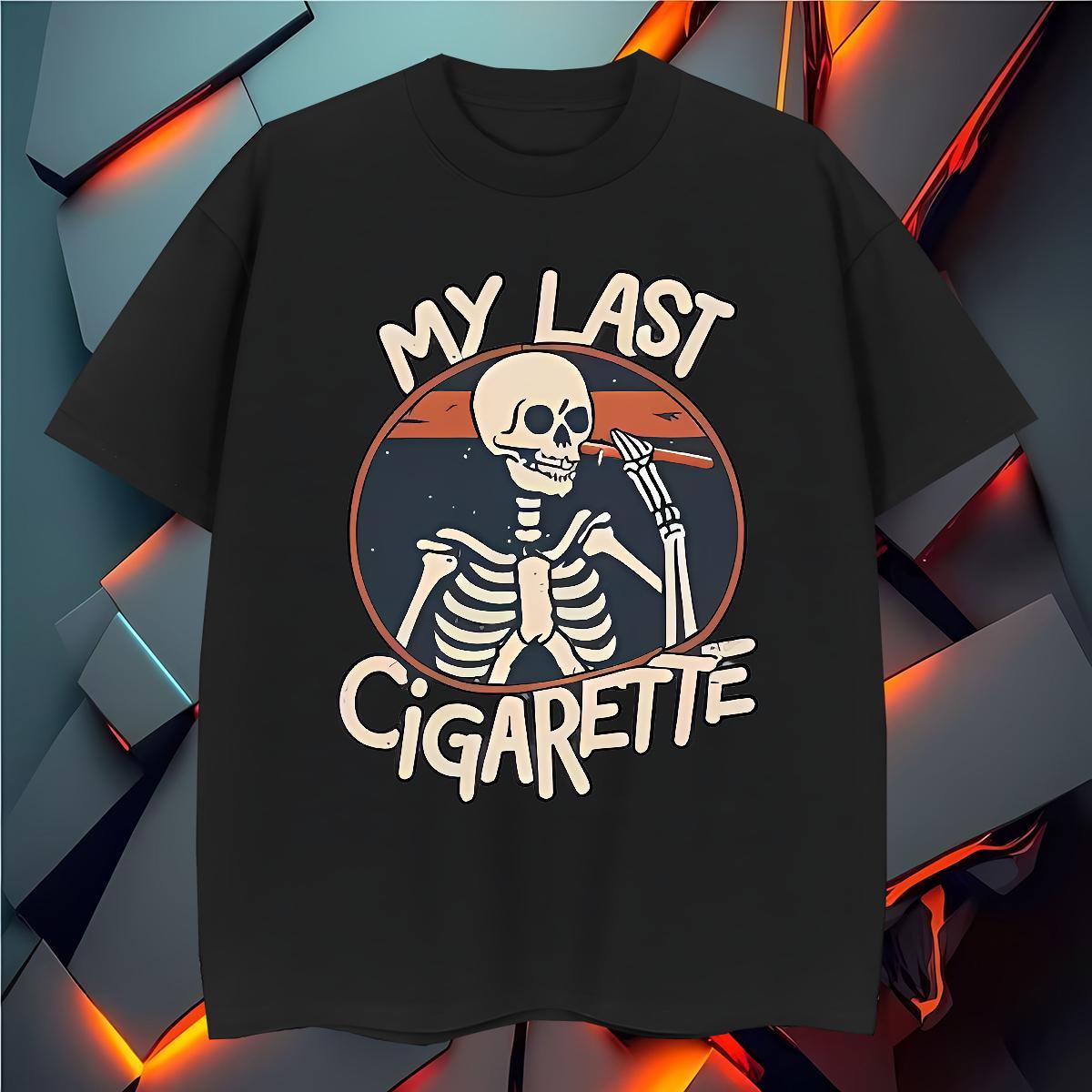 Loose T Shirts Men 230g Cotton skull Sports Casual DIY Anime Breathable Short Sleeve Couples T Shirts Classic Casual Tshirts