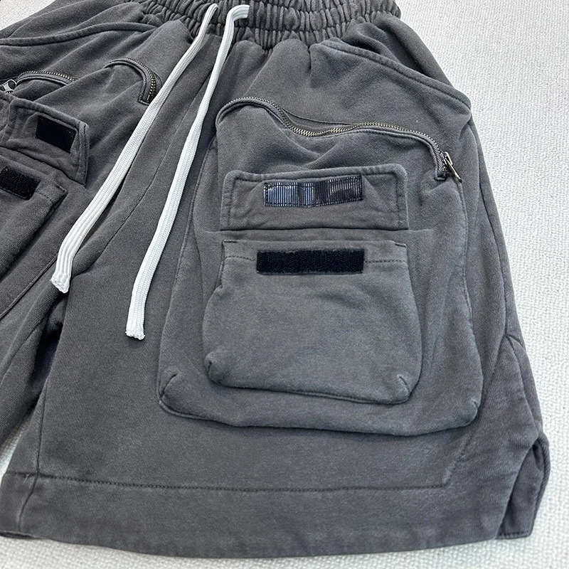 Multipocket zipper tactical overalls feature heavyweight shorts 240822
