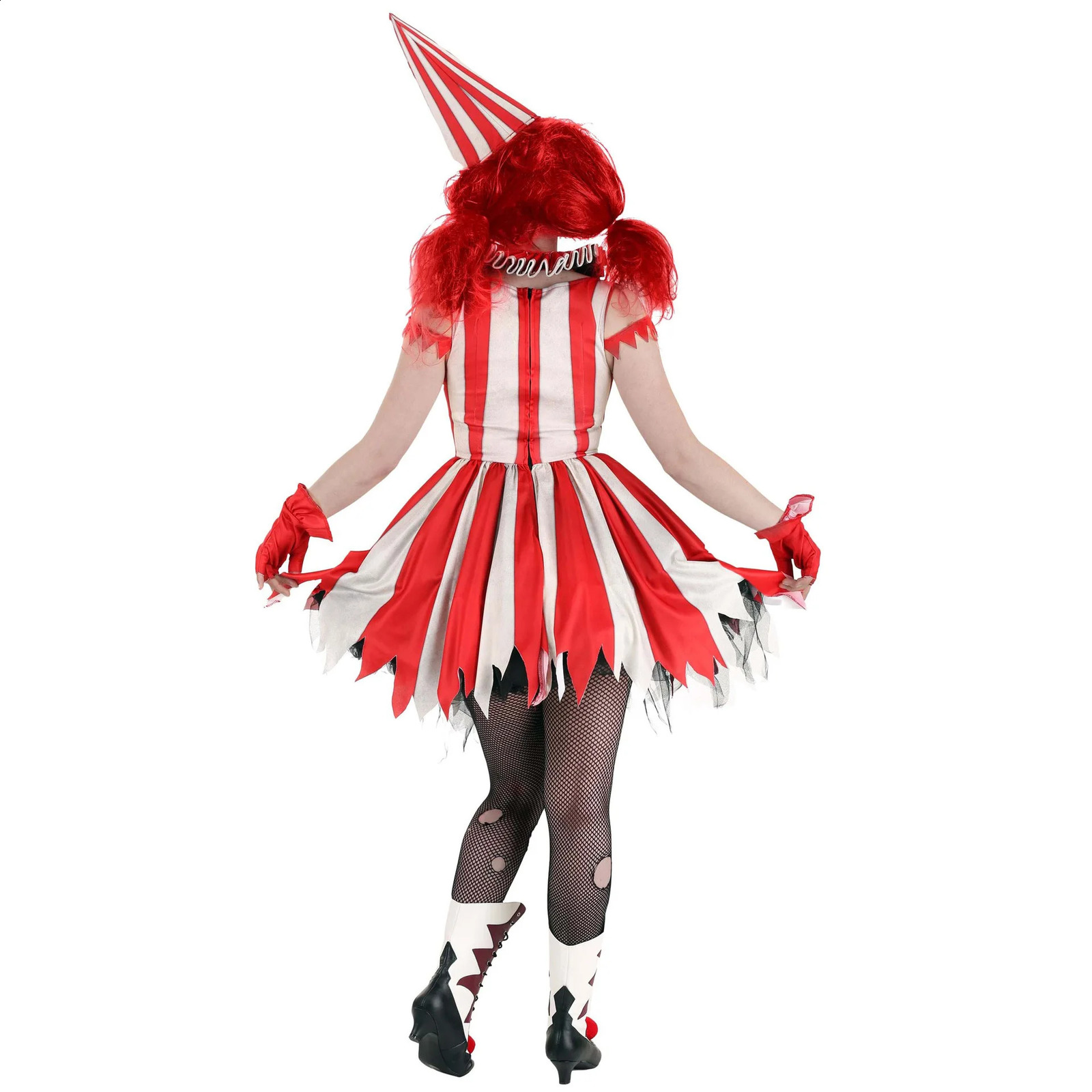 Zawaland Clown Costume Female Role Play Adult Women Carnival Party Horror Halloween 240823