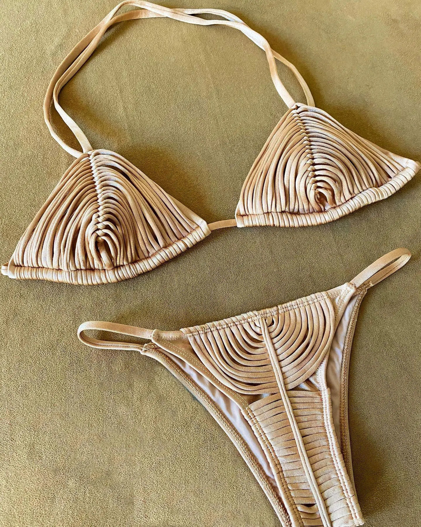 SEAURAL 2024 Brazilian Bikini Bandage Stripes Swimwear Womens Swimsuit Two Piece Set Female Sexy Mujer Beachwear Summer 240823