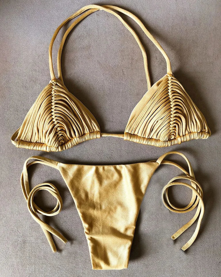 SEAURAL 2024 Brazilian Bikini Bandage Stripes Swimwear Womens Swimsuit Two Piece Set Female Sexy Mujer Beachwear Summer 240823