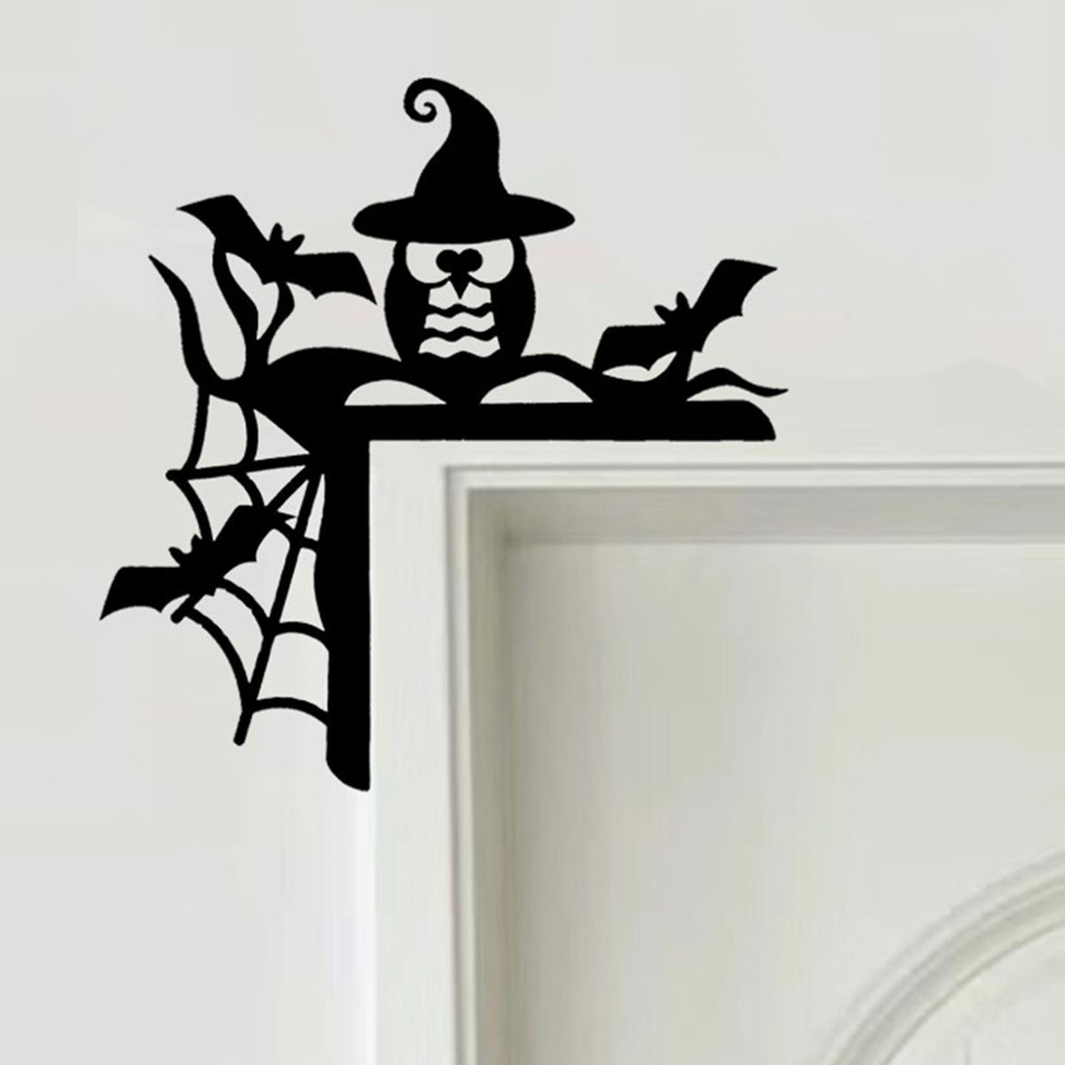 Halloween Door Frame Decoration Halloween Witch Bat Door Corner Sign Door Wall Halloween Decorations