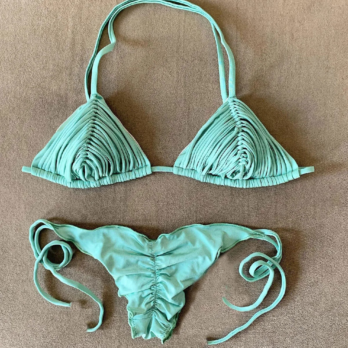 SEAURAL 2024 Brazilian Bikini Bandage Stripes Swimwear Womens Swimsuit Two Piece Set Female Sexy Mujer Beachwear Summer 240823