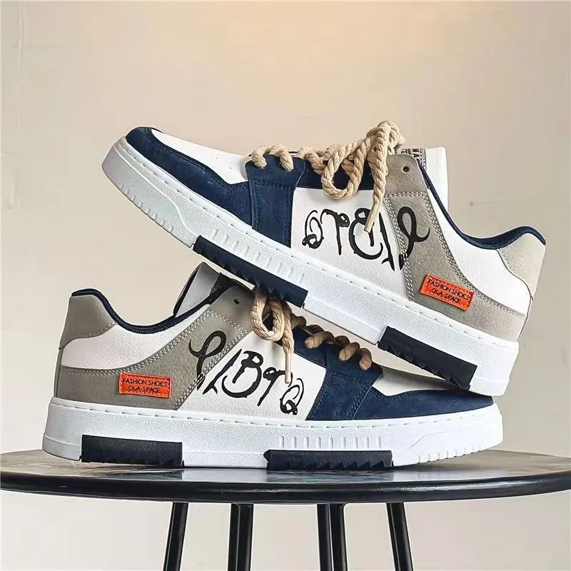 2025 new New Spring Men's Canvas Shoes Korean Edition Trendy Board Shoes Versatile Student Shoes Men's Casual Trendy Shoes zhanyishengli