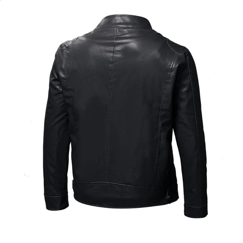 Mens Leisure Daily Leather Jacket Thicken Fashion Leather Coat Male Sport Locomotive Clothing Man Business Gentleman Jacket 240822