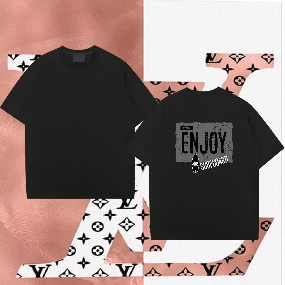 Wholesale Mens T Shirts 230g Cotton letter Anime Printing Street Customized Print O-Neck Short Sleeve Couples T Shirts 2024 Designer Tee Shirt