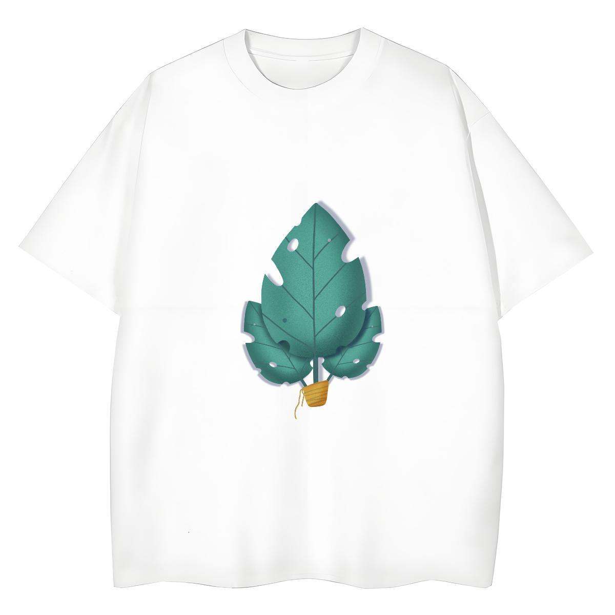 High quality Women Tees 230g 100% Cotton painting Beach T shirt Breathable Crew Neck Custom Print Oversized Clothings