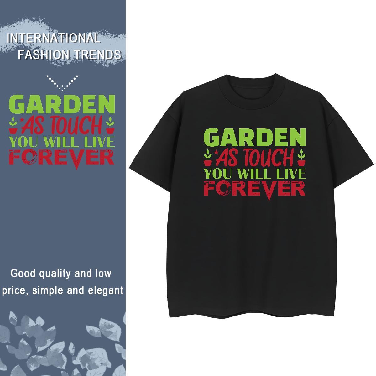 Free Shipping Women Tshirts 230g Pure Cotton letter Street Casual Women T Shirts Breathable Short Sleeve Custom Printed Top Shirts