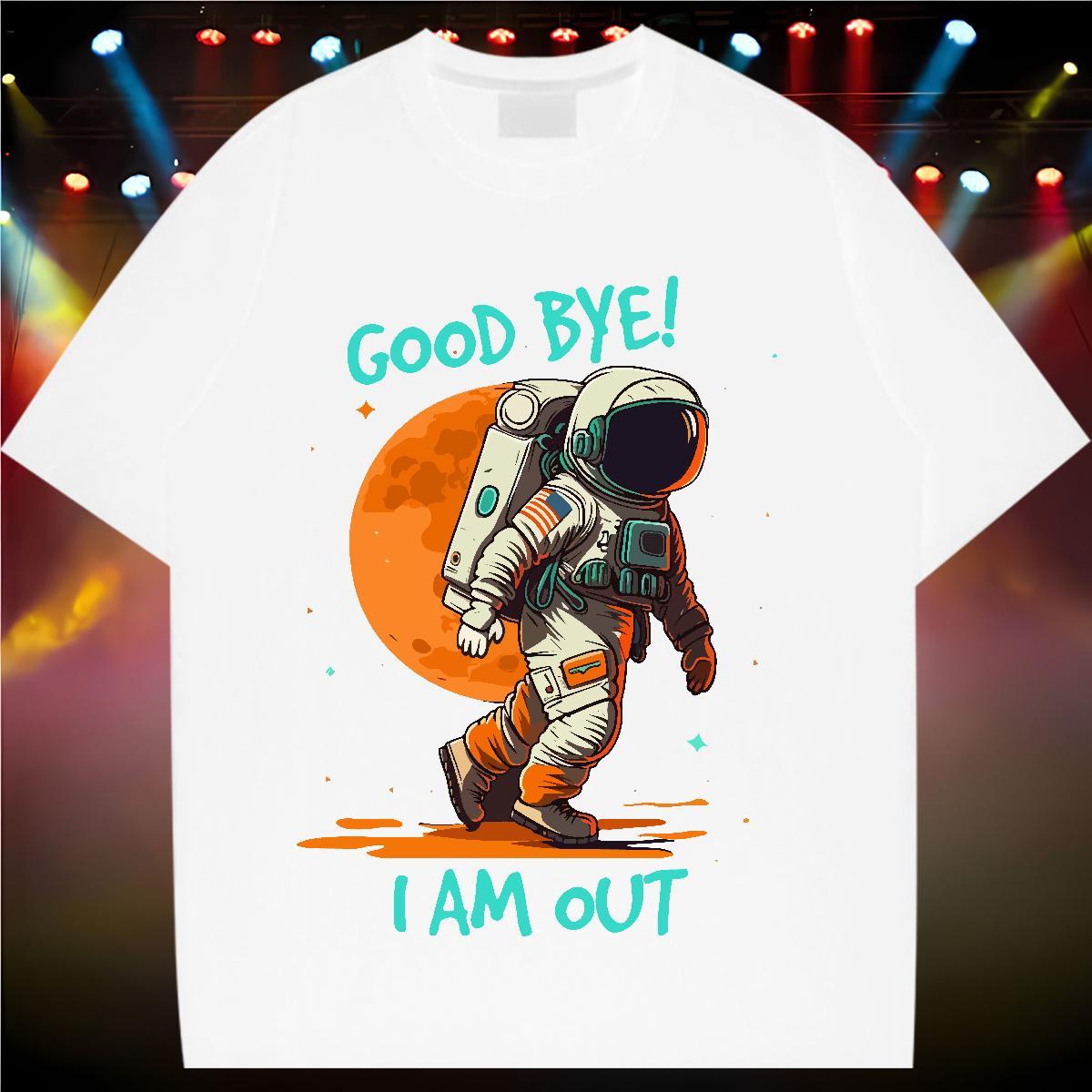 Designer Nice Tshirt for Man Woman 230g 100% Cotton universe Street Casual Women T Shirts Breathable Crew Neck Black Oversized Clothings