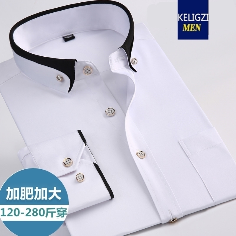 arrival Spring commercial easy care shirt male oversize long-sleeve fashion formal high quality plus size M-7XL8XL9XL 240822