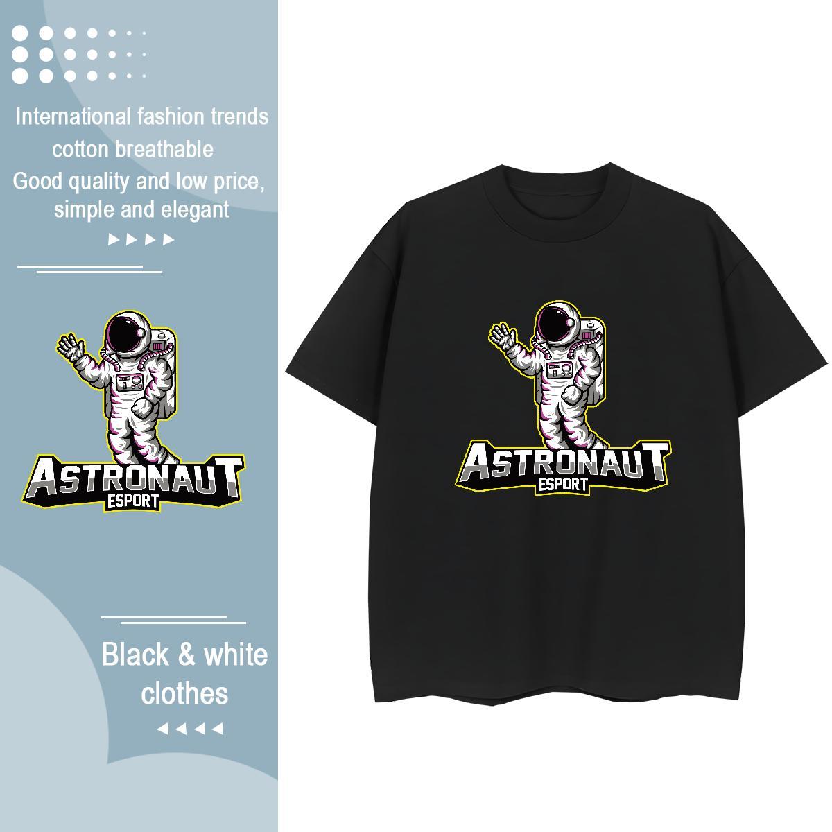 Lady Women Tshirts 100% Cotton 230g universe Hip Hop Street Woman T Shirts Short sleeve Soft Cartoon Printing L-4XL Top Shirts