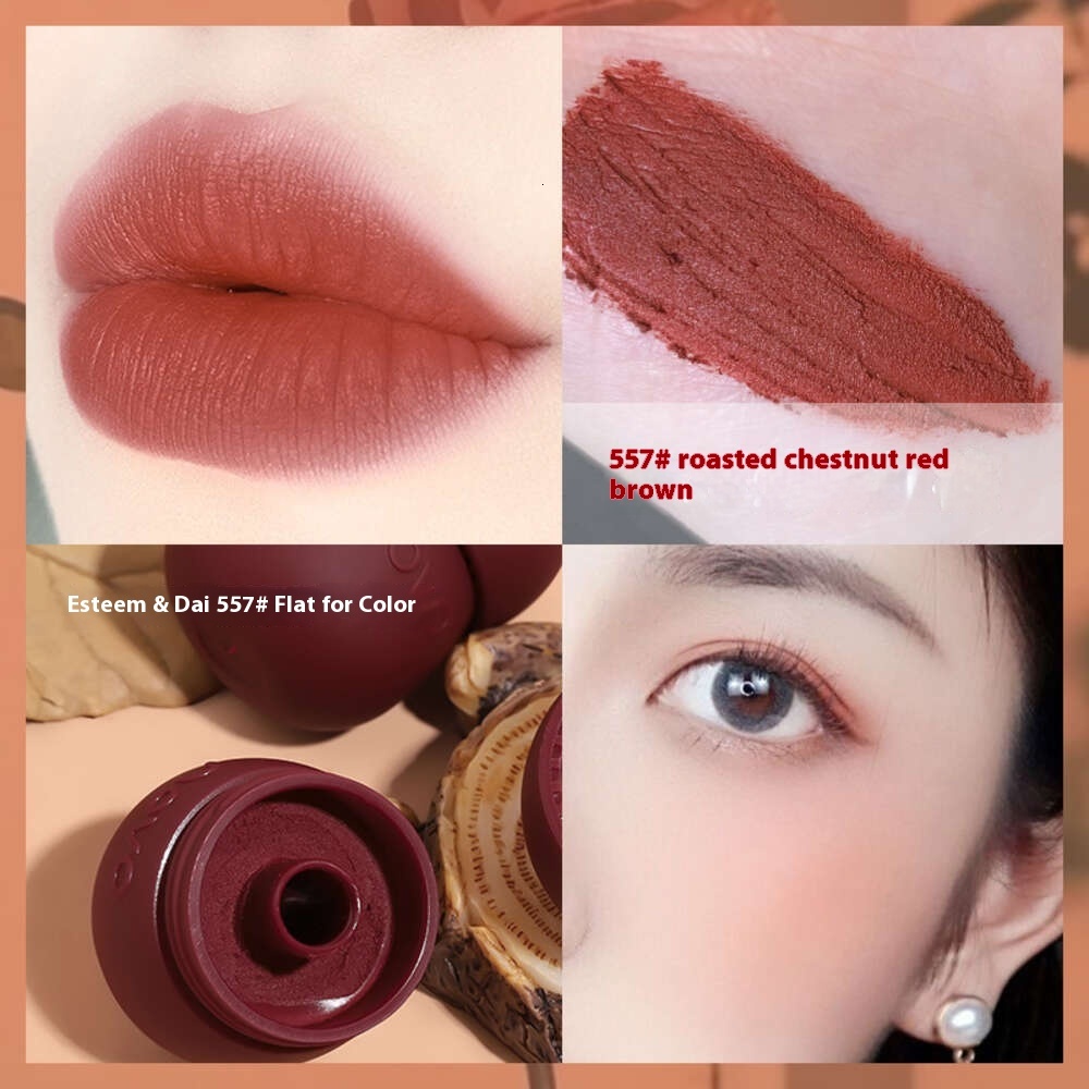 NOVO Mushroom Milk Can Mud Velvet Matte Cheek Dual Use Waterproof and Not Easy to Fade Student Affordable Lip Glaze