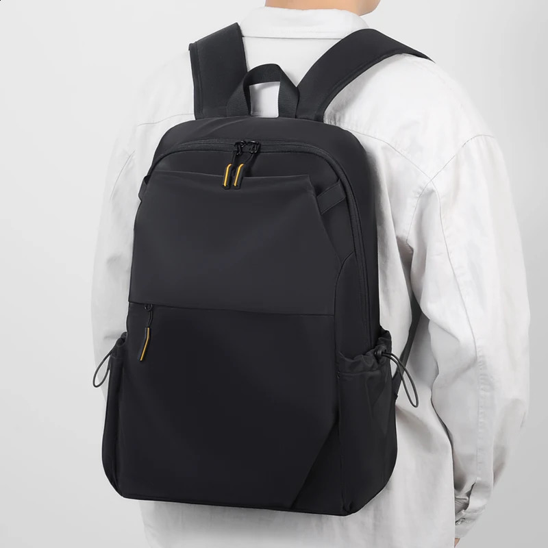 VC Solid Color Mens Backpack High Quality Waterproof Laptop Backpack Urban Male Travel Bag School Backpack for College Students 240822