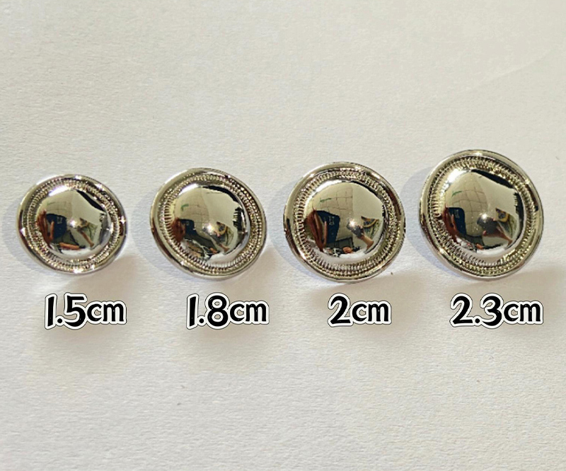 Stylish Metallic Button Set Ideal for DIY Projects and Garment Customization