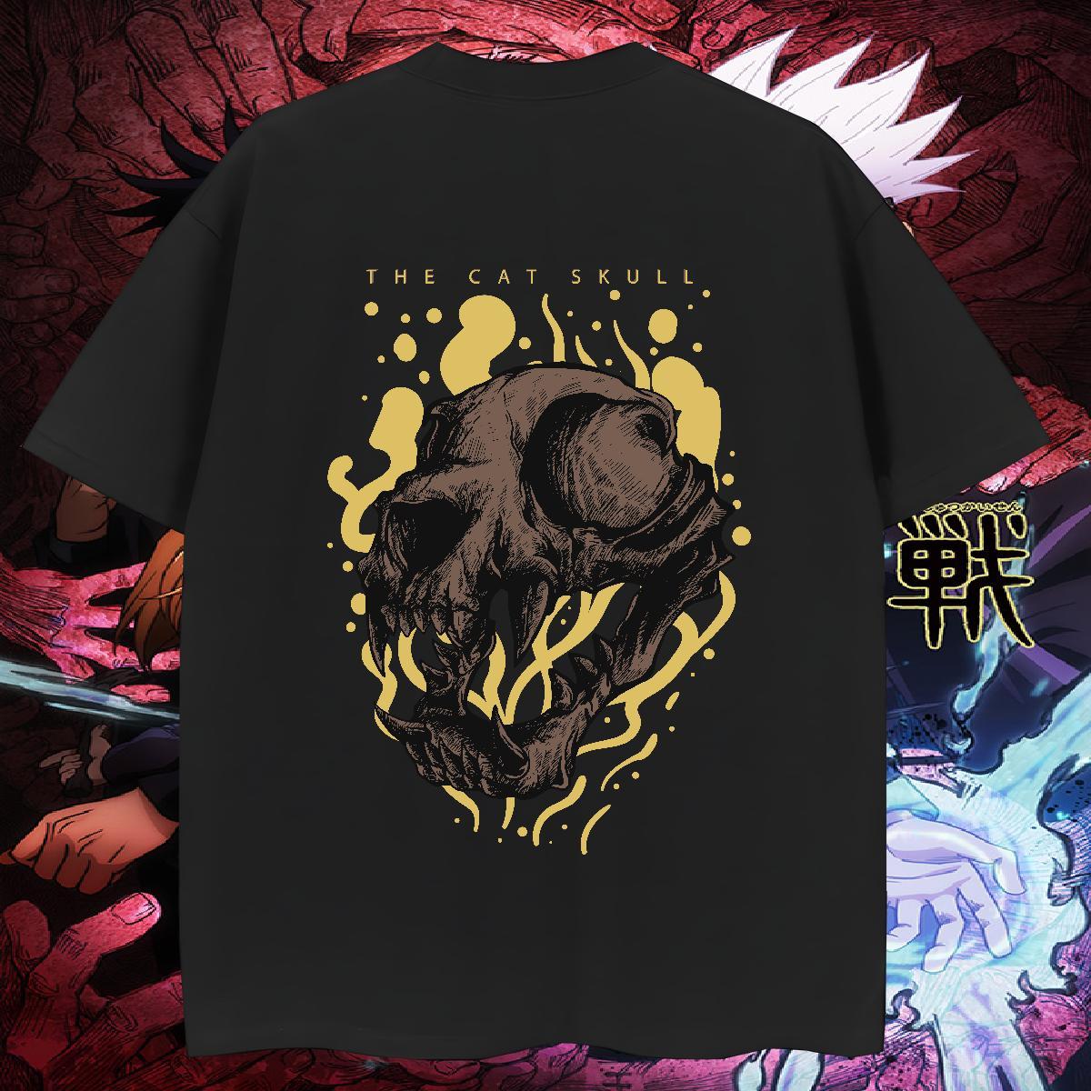 High Quality Men T Shirts 230g Pure Cotton skull Beach Cartoon Print Crew Neck Breathable Men Tshirts Fashion Designer Tops Tees