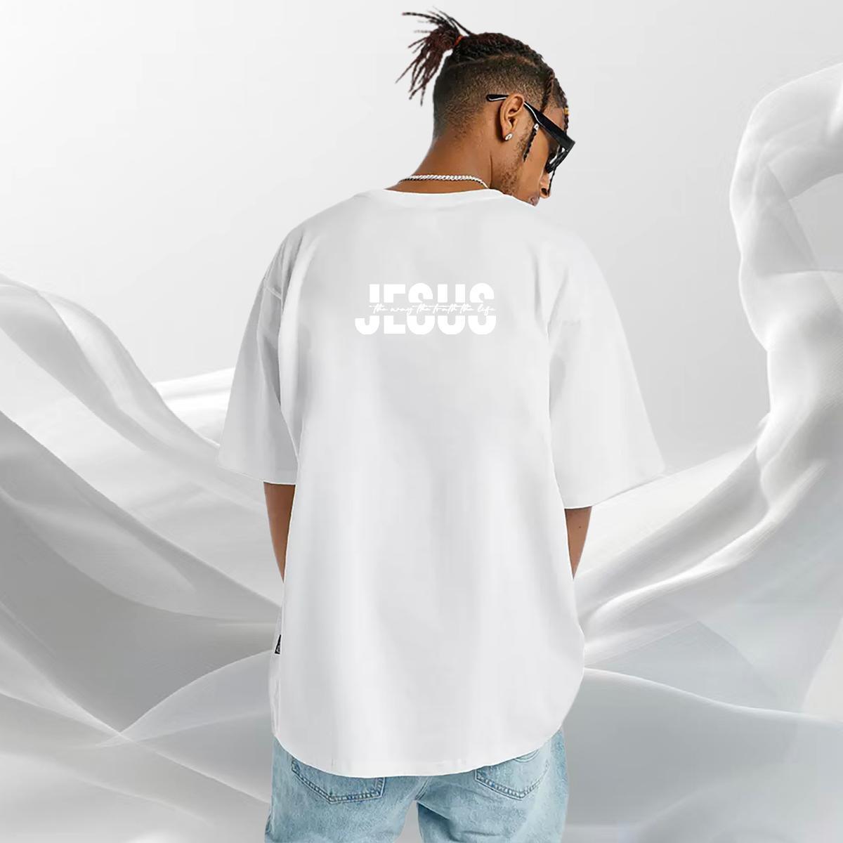 Free Shipping T-Shirts for Men 230g Pure Cotton letter Hip Hop Street Oversized Crew Neck Men Tees New Arrival Clothings
