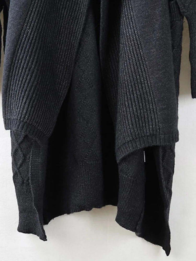 Spring n Personality Fashion Mens Knitted Cardigan Wear Elegant Long Trendy Sweater Coats Chic Trench 240822