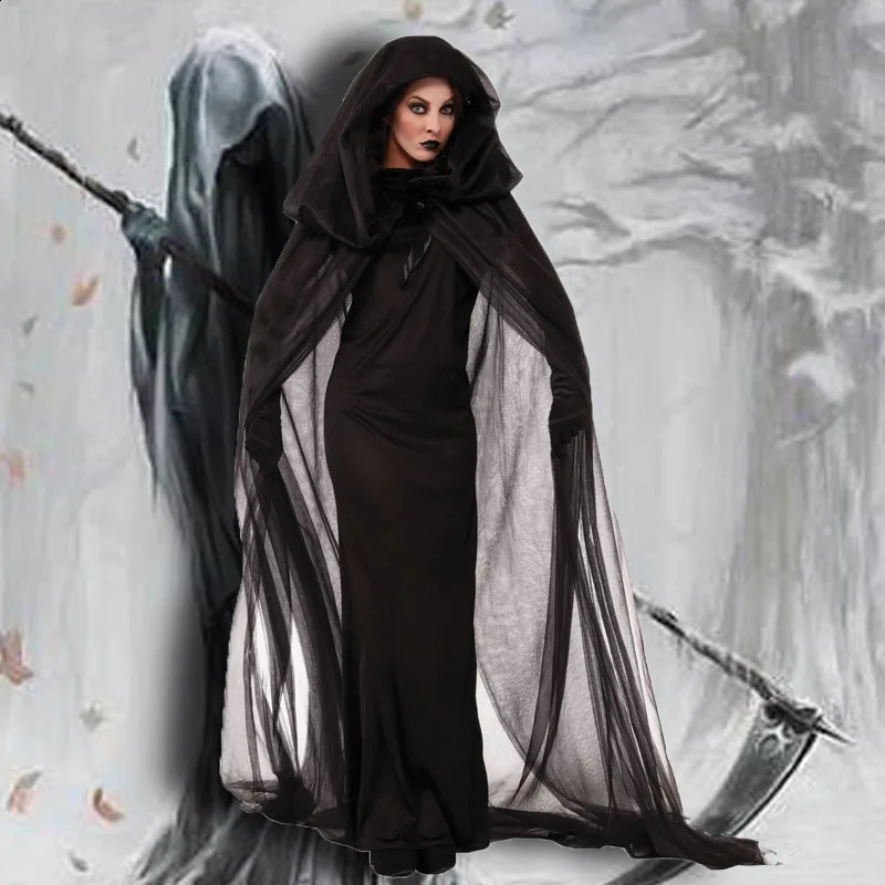 Adult ghost bride witch cosplay costume Halloween wandering soul female makeup horror theme party demon 240823