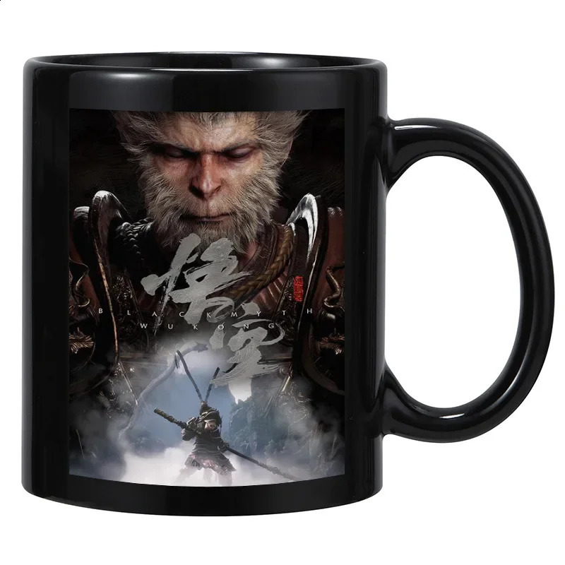 Black Monkey Wukong Game Genuine License Ceramic Cup Ceramic Cup Ceramic Cup Coffee Cup Player Periphery Products Friend Gifts Water 240822