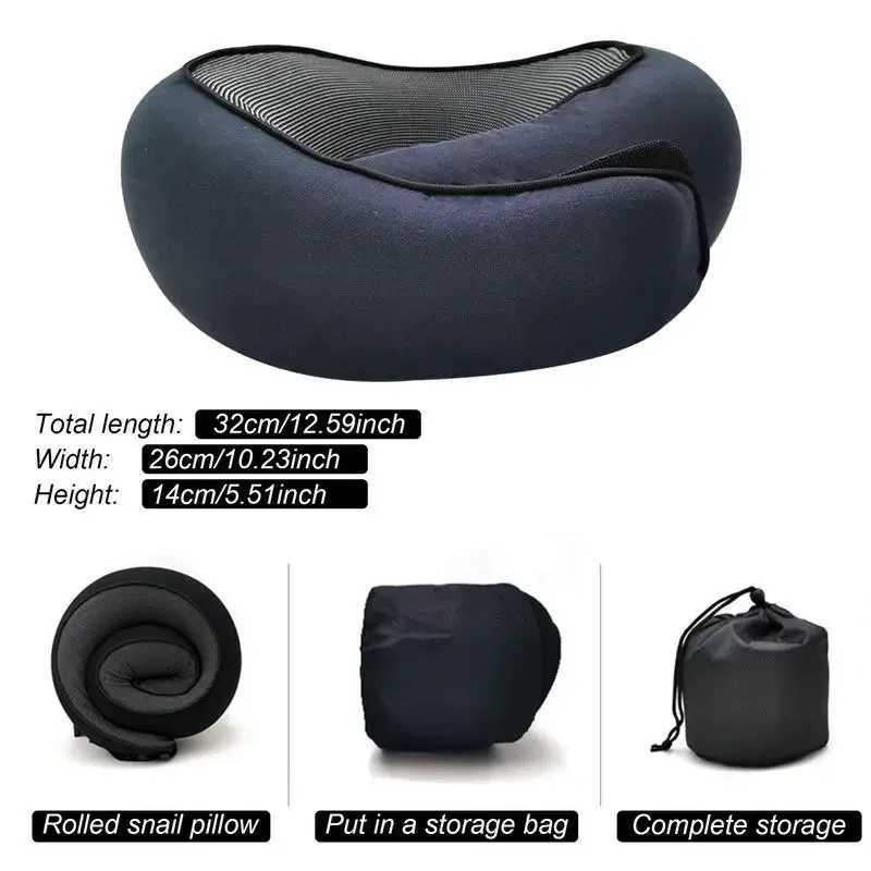 Travel Car Neck Memory Foam Pillow Airplane Pillow Neck Cushion U Shaped Travel Healthcare Memory Foam For Family And TravelXJ240822