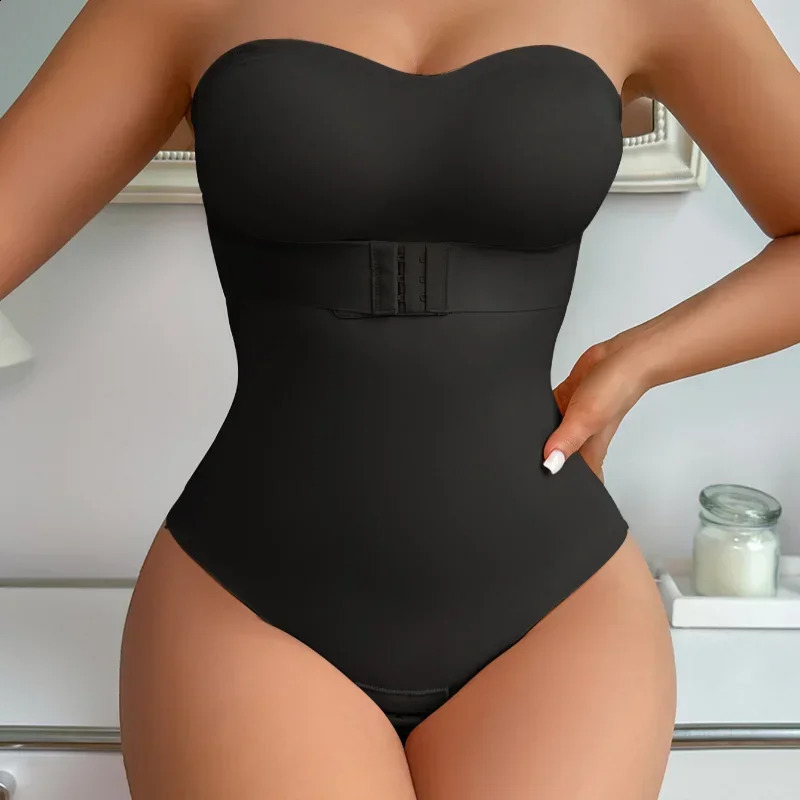 Female strapless corset bodysuit abdominal control shaping corset formal underwear female abdominal shape female weight loss 240822