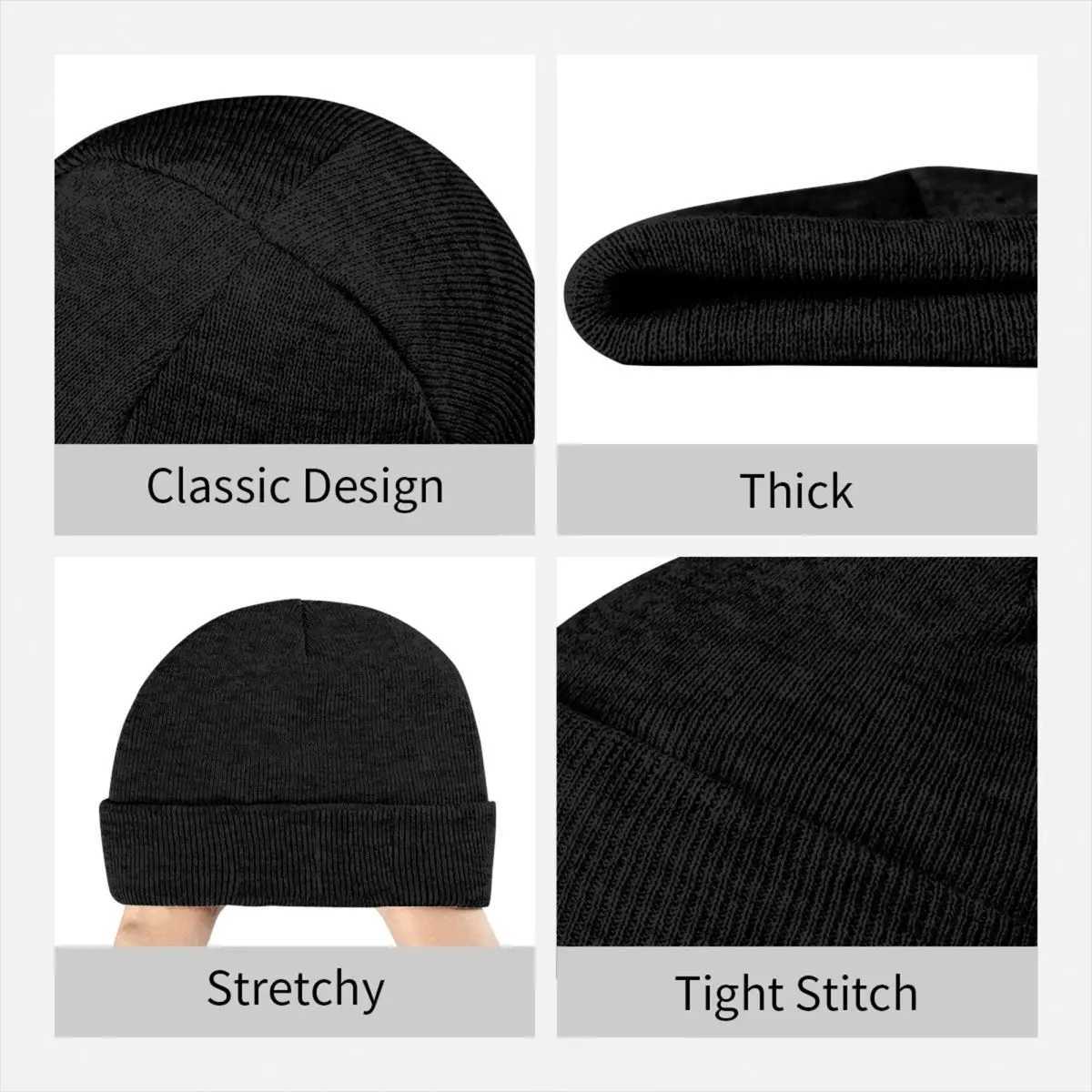 Suicide Silence Rock Metal Music Band Knitted Hat Womens Beanies Autumn Winter Hat Acrylic Warm Melon Hat W240822