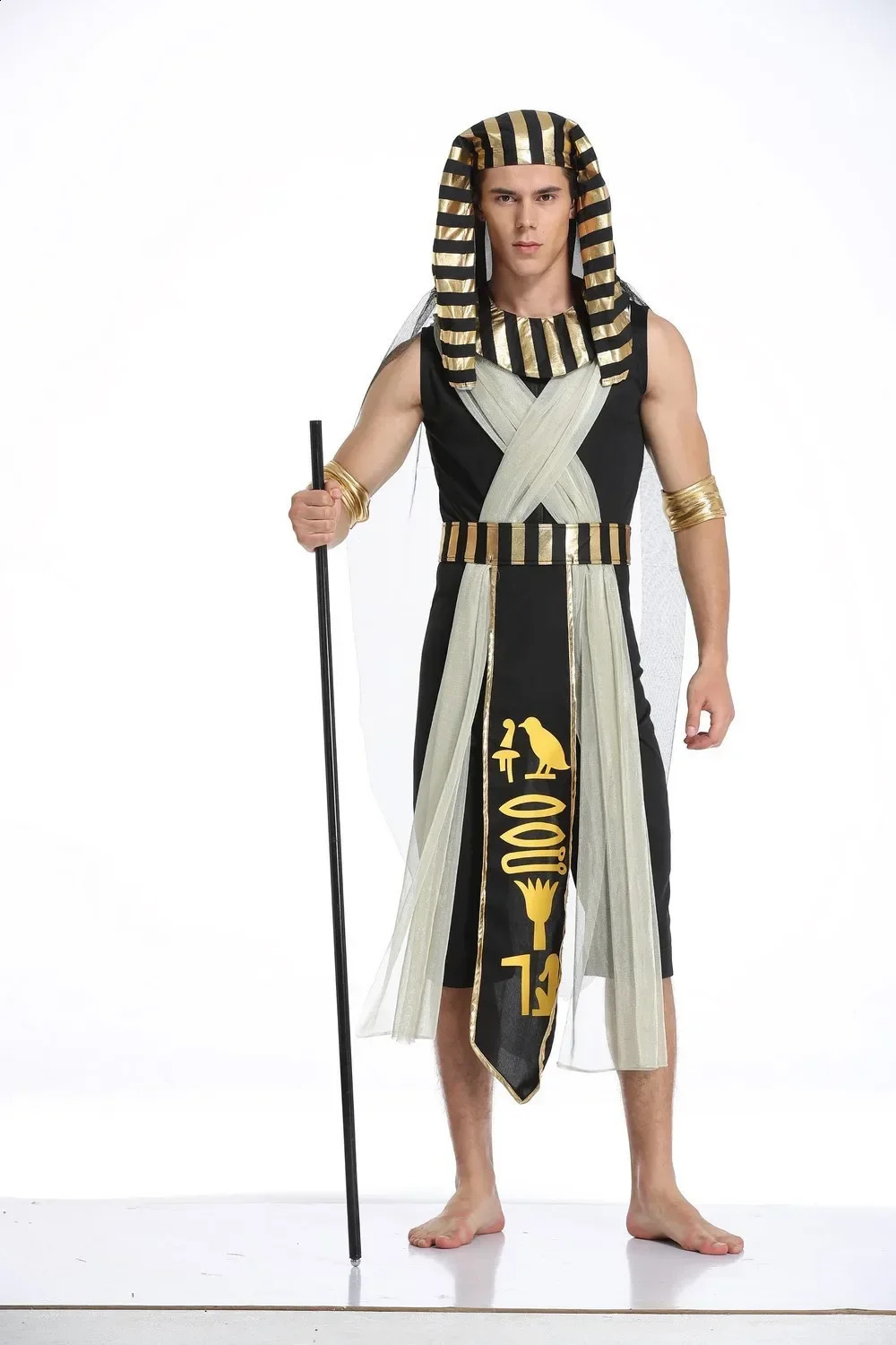 Egyptian Pharaoh Queen Greek Goddess Costume Stage Opera Performance 240823