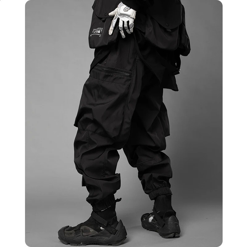 Unisex Harajuku Jogger Hiphop Paratrooper MenS Clothes Multi-Pocket Loose Cargo Pants Foot Overalls Street Dress Large Pocket 240822