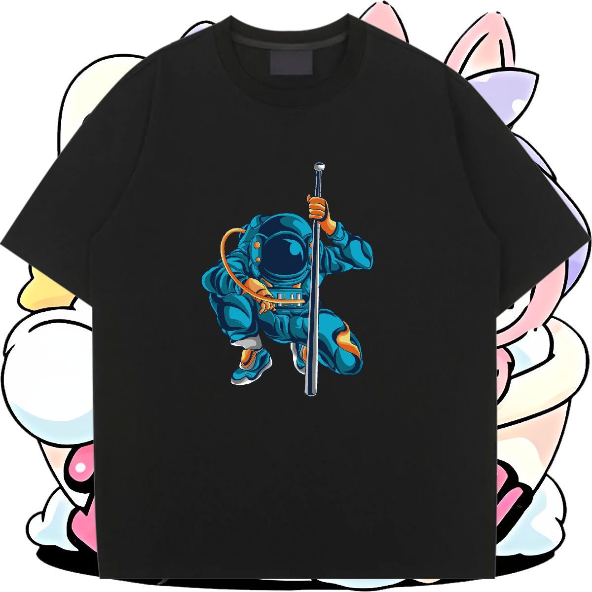 Designer Nice Womens Tshirts 100% Cotton 230g universe Daily Wear T-Shirts Short sleeve Soft Oversized L-4XL Tees