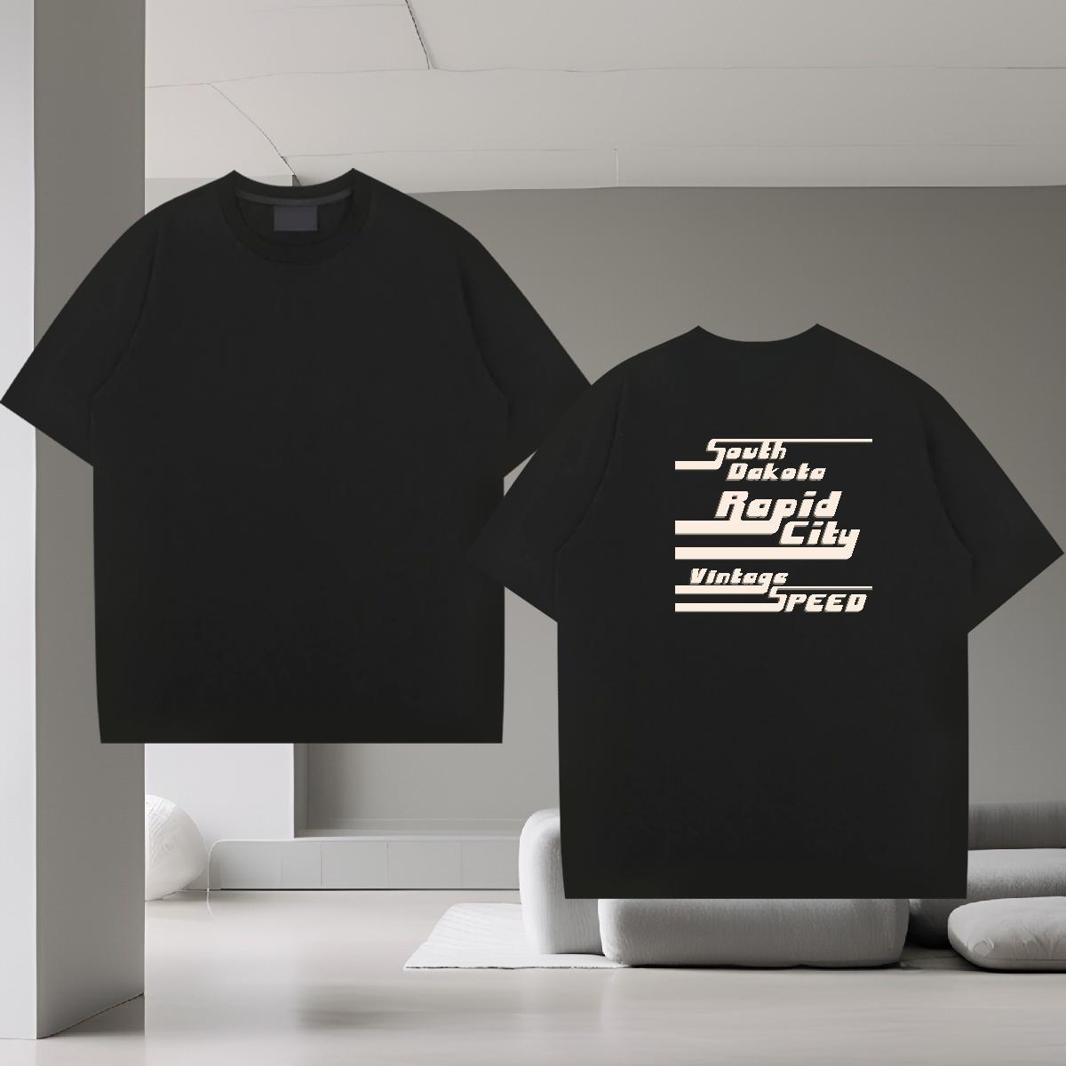 Designer T-Shirts for Men 230g Pure Cotton letter Daily Wear Custom Anime Round Neck Short Sleeve Men Tshirts 2024 Designer Top Tees