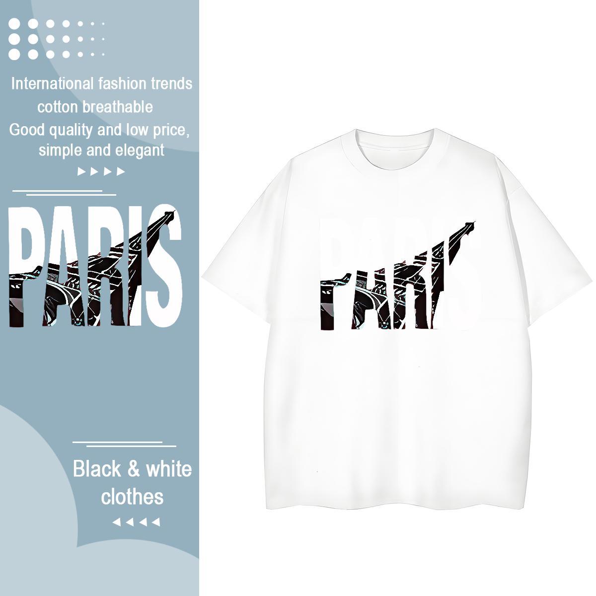 High quality Lady T shirt 230g 100% Cotton letter Beach Womens T Shirts Breathable Anime Oversized Tops Tees