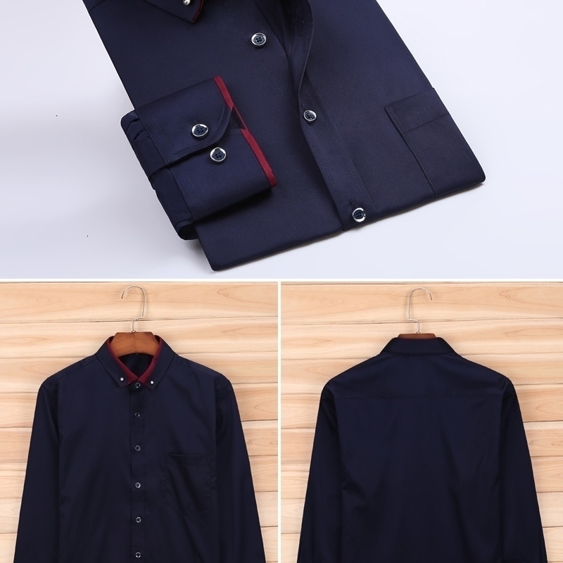 arrival Spring commercial easy care shirt male oversize long-sleeve fashion formal high quality plus size M-7XL8XL9XL 240822